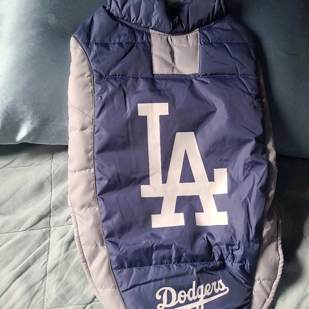 Dog Dodgers Jacket - Blue and Gray